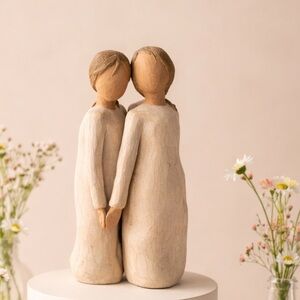 From the Willow Tree collection this is the “Two Alike” collection. Sz 5.5”